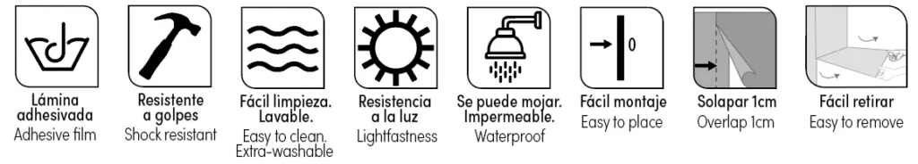 Propiedades Lineafix Adhesive wall