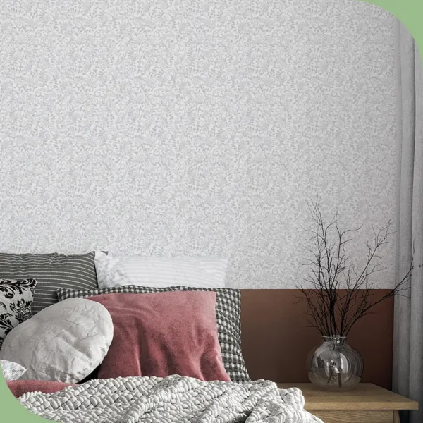 Papel pintado vinílico Annata white - lineahogar - Lineafix Adhesive Wall - imagen producto