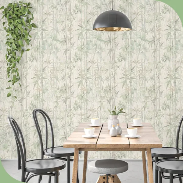 Papel pintado vinílico Bamboo light - lineahogar - Lineafix Adhesive Wall - imagen producto