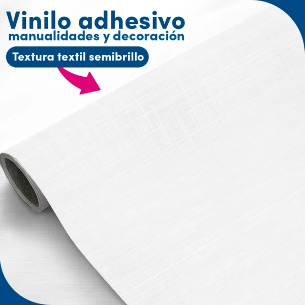 vinilo Adhesivo Blanco gofrado - lineahogar - Lineafix Adhesive - imagen producto