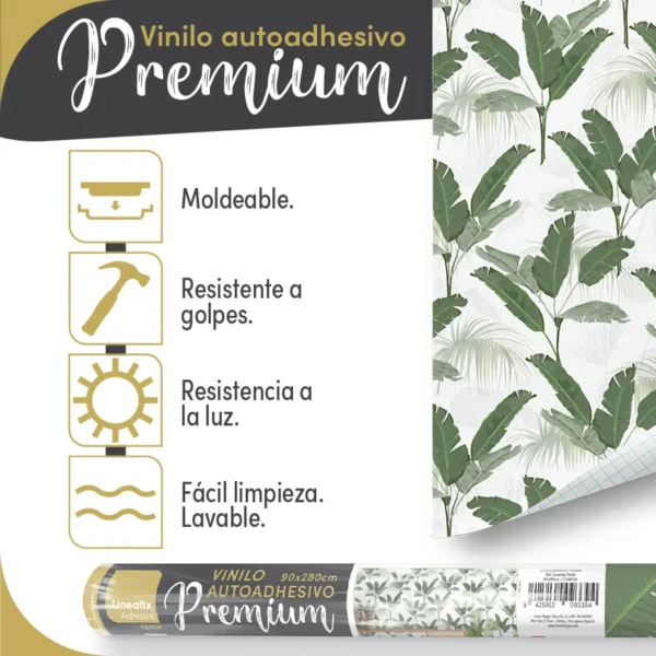 Vinilo autoadhesivo Premium Canarias verde - lineahogar - Lineafix Adhesive Premium - imagen producto