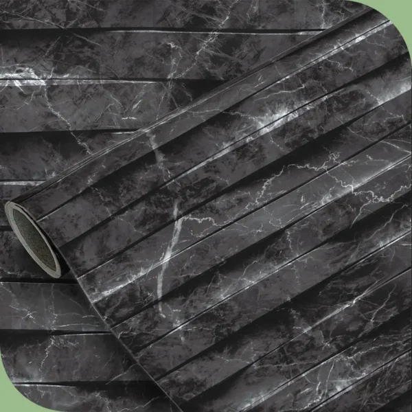 Papel pintado vinílico Carrara Black - lineahogar - Lineafix Adhesive Wall - imagen producto