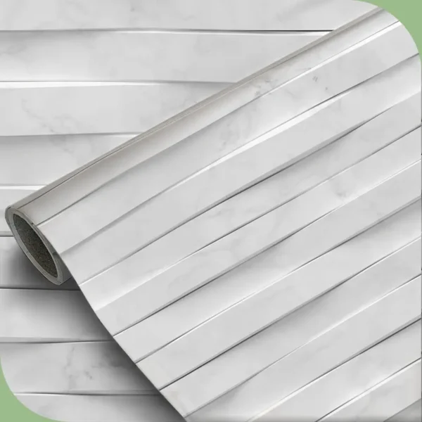 Papel pintado vinílico Carrara White - lineahogar - Lineafix Adhesive Wall - imagen producto