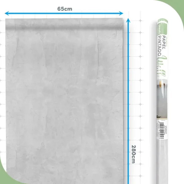 Papel pintado vinílico Cemento gris 01 - lineahogar - Lineafix Adhesive Wall - imagen producto