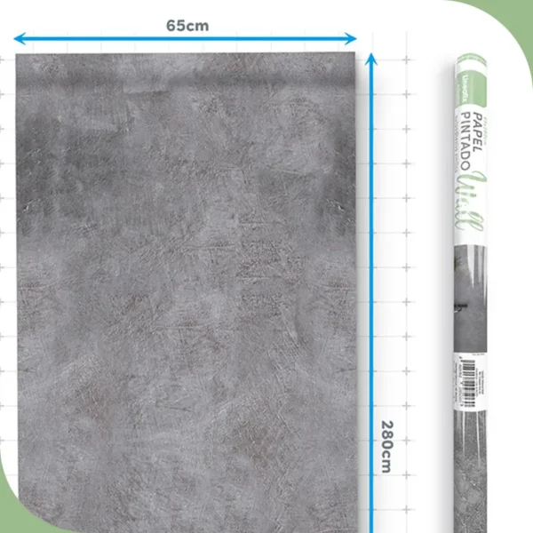 Papel pintado vinílico Cemento gris 02 - lineahogar - Lineafix Adhesive Wall - imagen producto