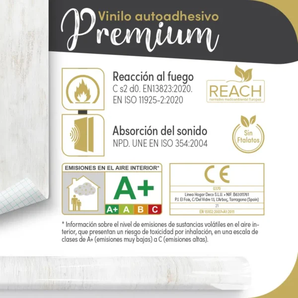 Vinilo autoadhesivo Premium Chalky - lineahogar - Lineafix Adhesive Premium - imagen producto