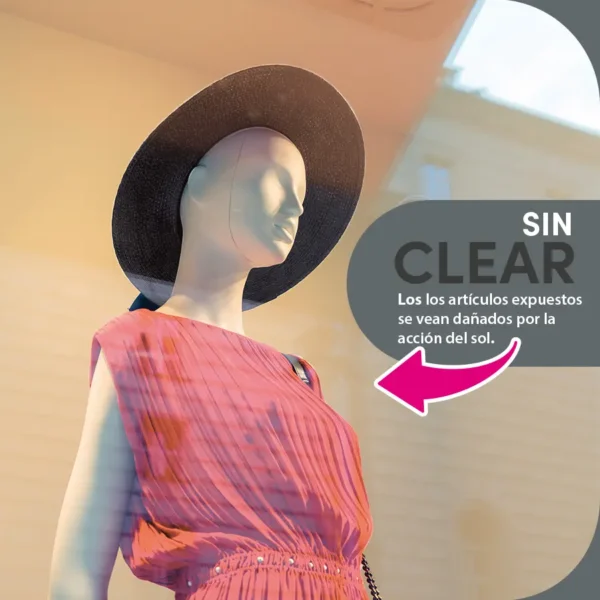 Vinilo Silver Protección Solar Clear - Lineafix Static Pro - Lineahogar - Imagen producto