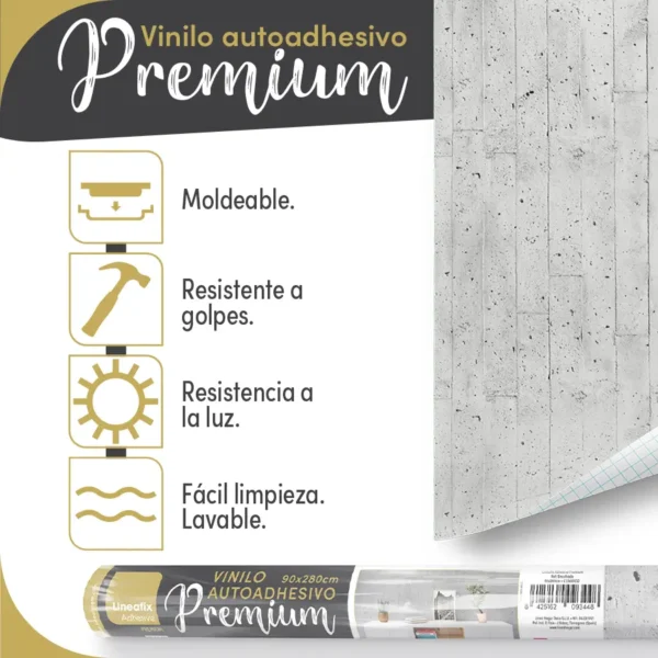 Vinilo autoadhesivo Premium Encofrado - lineahogar - Lineafix Adhesive Premium - imagen producto