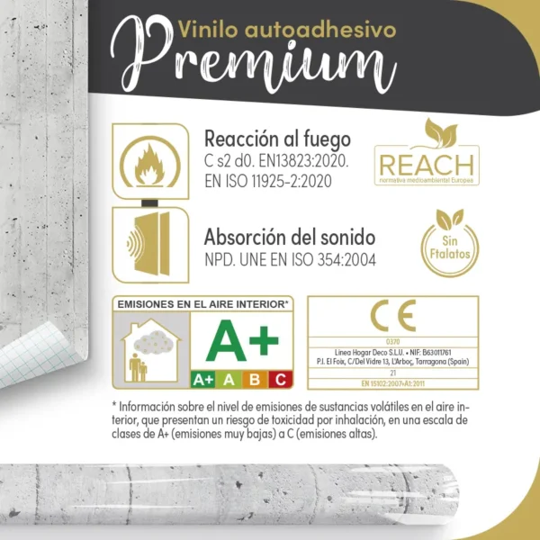 Vinilo autoadhesivo Premium Encofrado - lineahogar - Lineafix Adhesive Premium - imagen producto