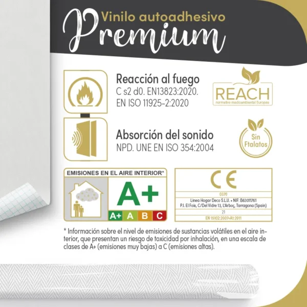 Vinilo autoadhesivo Premium Espiga gris - lineahogar - Lineafix Adhesive Premium - imagen producto