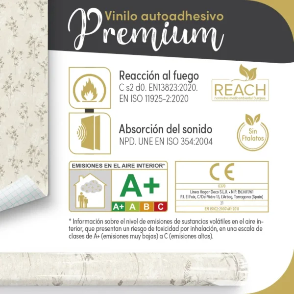 Vinilo autoadhesivo Premium Fiore - lineahogar - Lineafix Adhesive Premium - imagen producto