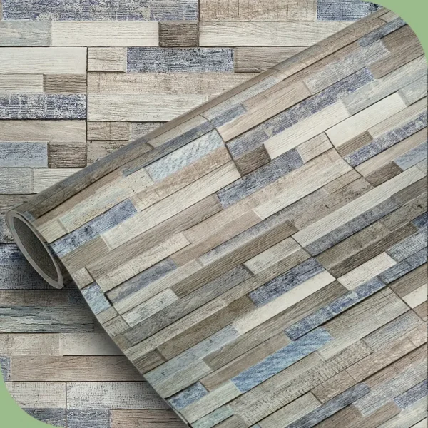 Papel pintado vinílico Grey brick - lineahogar - Lineafix Adhesive Wall - imagen producto