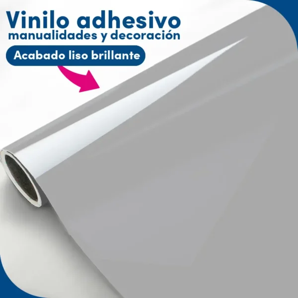 vinilo Adhesivo Gris brillo - lineahogar - Lineafix Adhesive - imagen producto