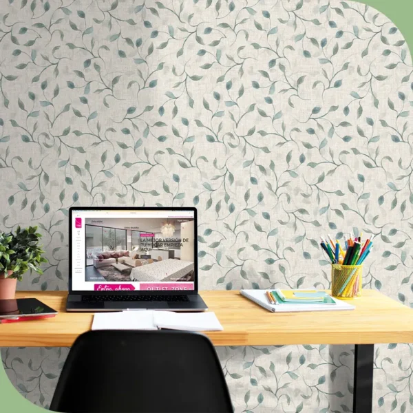 Papel pintado vinílico Grey Brick - lineahogar - Lineafix Adhesive Wall - imagen producto