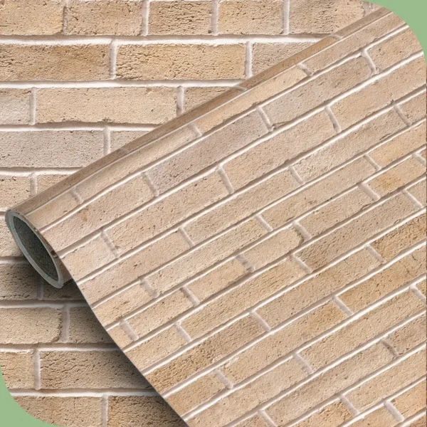 Papel pintado vinílico Ladrillo beige - lineahogar - Lineafix Adhesive Wall - imagen producto