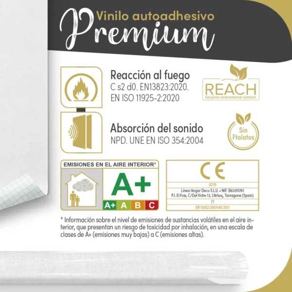 Vinilo autoadhesivo Premium Lienzo blanco - lineahogar - Lineafix Adhesive Premium - imagen producto