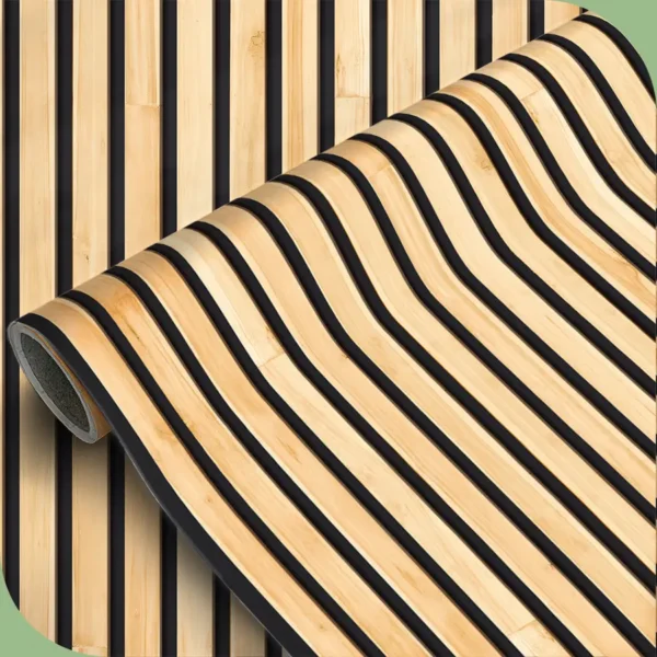Papel pintado vinílico Listones - lineahogar - Lineafix Adhesive Wall - imagen producto