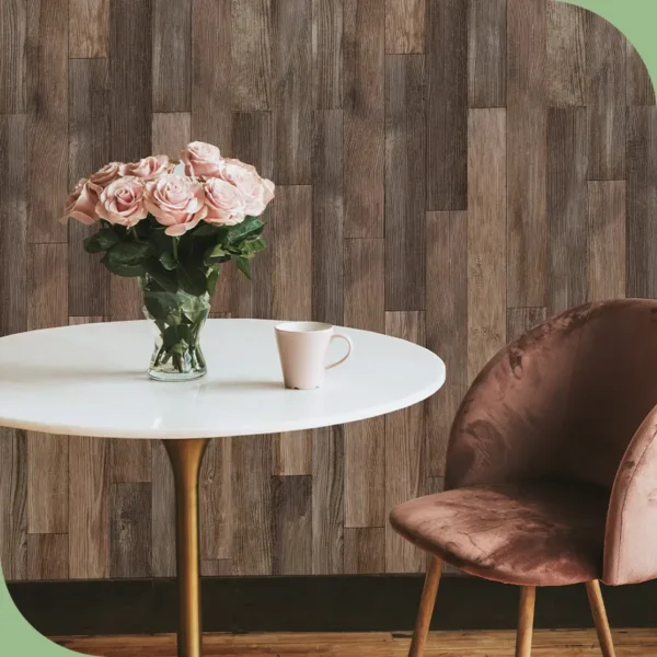 Papel pintado vinílico Madeira Cedar - lineahogar - Lineafix Adhesive Wall - imagen producto