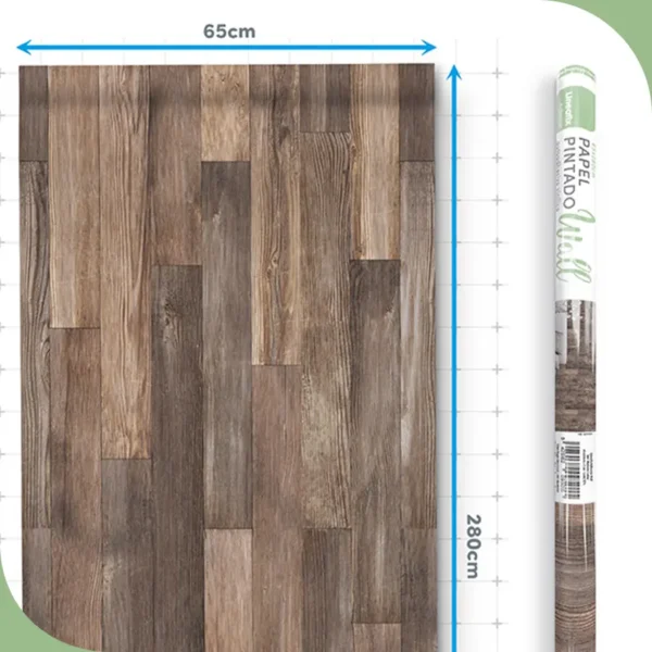 Papel pintado vinílico Madeira Cedar - lineahogar - Lineafix Adhesive Wall - imagen producto