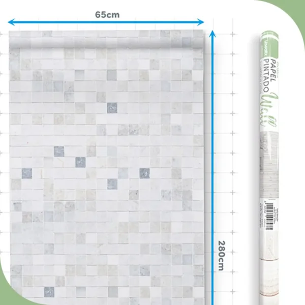 Papel pintado vinílico Marmor Tiny - lineahogar - Lineafix Adhesive Wall - imagen producto