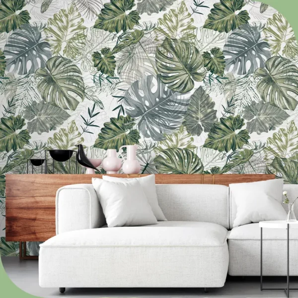 Papel pintado vinílico Monstera - lineahogar - Lineafix Adhesive Wall - imagen producto