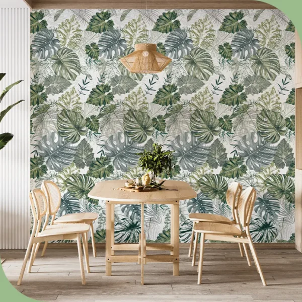 Papel pintado vinílico Monstera - lineahogar - Lineafix Adhesive Wall - imagen producto