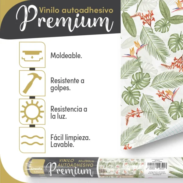 Vinilo autoadhesivo Premium Paraíso - lineahogar - Lineafix Adhesive Premium - imagen producto