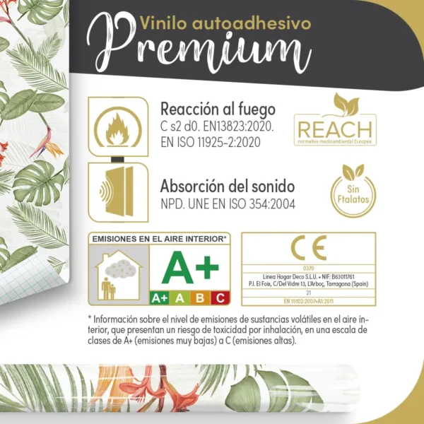 Vinilo autoadhesivo Premium Paraíso - lineahogar - Lineafix Adhesive Premium - imagen producto
