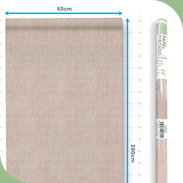 Papel pintado vinílico Prato Beige - lineahogar - Lineafix Adhesive Wall - imagen producto