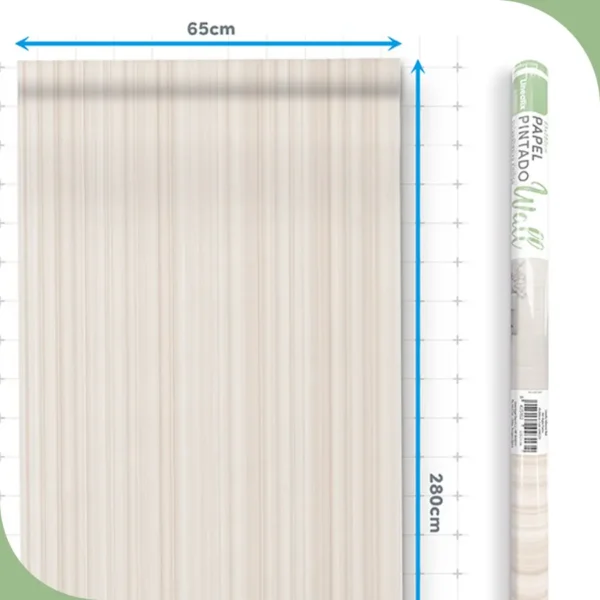 Papel pintado vinílico Righe piedra - lineahogar - Lineafix Adhesive Wall - imagen producto