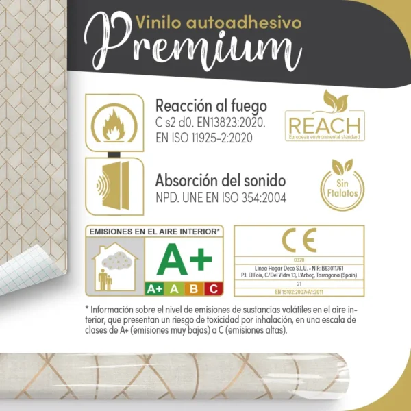 Vinilo autoadhesivo Premium Rombo - lineahogar - Lineafix Adhesive Premium - imagen producto
