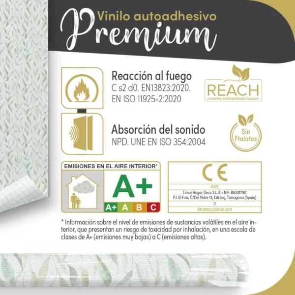Vinilo autoadhesivo Premium Sauce verde - lineahogar - Lineafix Adhesive Premium - imagen producto