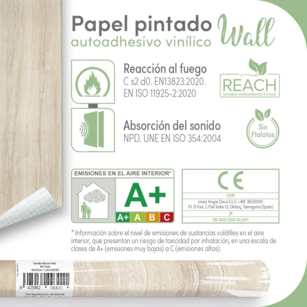 Papel pintado vinílico Steen- lineahogar - Lineafix Adhesive Wall - imagen producto