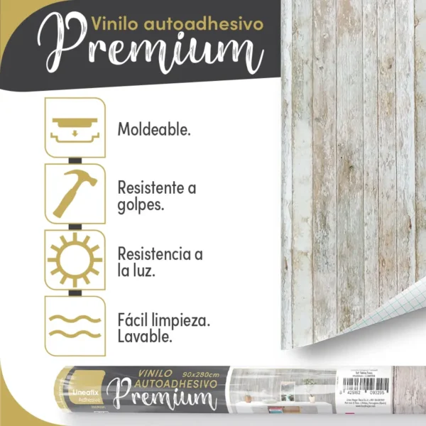 Vinilo autoadhesivo Premium Tablas Texas - lineahogar - Lineafix Adhesive Premium - imagen producto