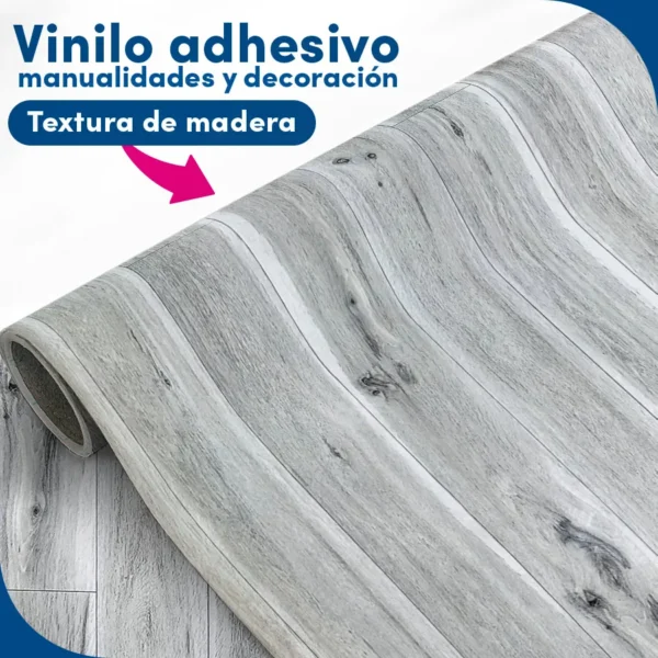 vinilo Adhesivo Tablones Blanco - madera lineahogar - Lineafix Adhesive - imagen producto