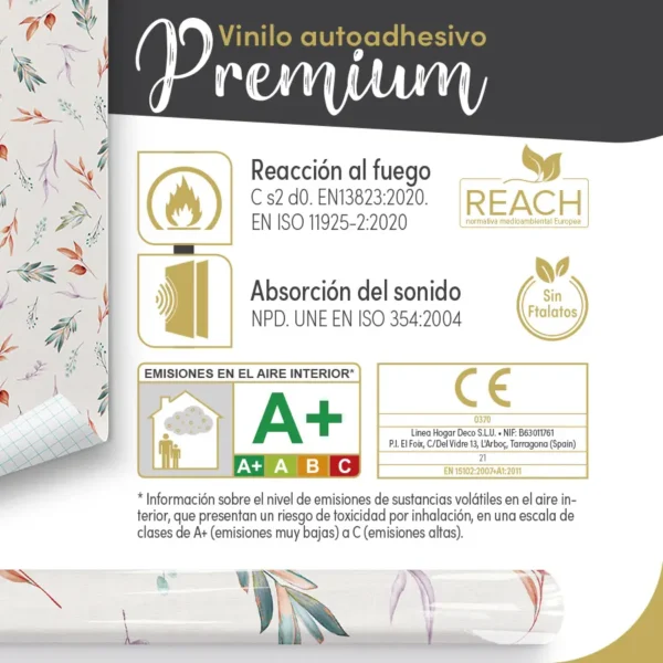 Vinilo autoadhesivo Premium Tallos - lineahogar - Lineafix Adhesive Premium - imagen producto