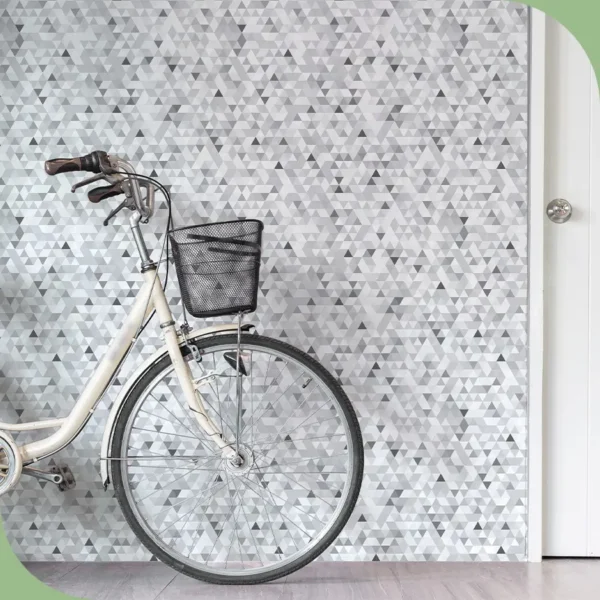 Papel pintado vinílico Trekant grey- lineahogar - Lineafix Adhesive Wall - imagen producto