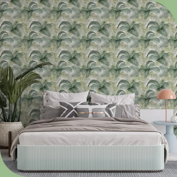Papel pintado vinílico Tropic green - lineahogar - Lineafix Adhesive Wall - imagen producto