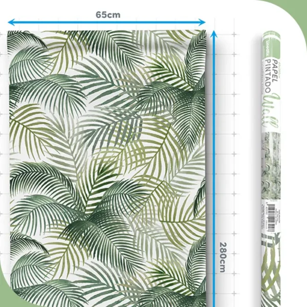 Papel pintado vinílico Tropic green - lineahogar - Lineafix Adhesive Wall - imagen producto