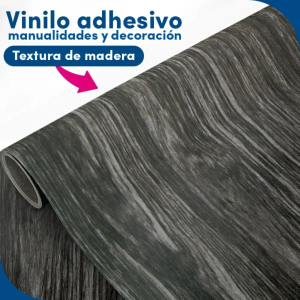vinilo Adhesivo Wengue Negro - madera lineahogar - Lineafix Adhesive - imagen producto