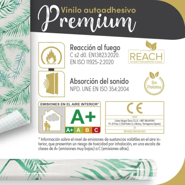 Vinilo autoadhesivo Premium Yucatán - lineahogar - Lineafix Adhesive Premium - imagen producto
