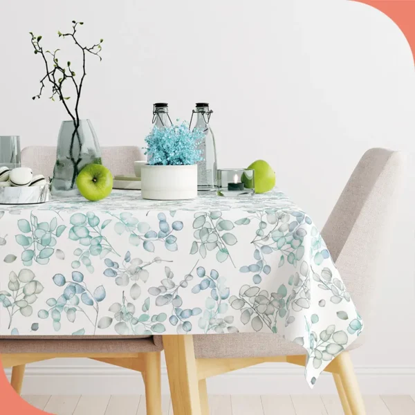 Mantel textil Annua Aqua - lineahogar - Lineatable Textile - imagen producto