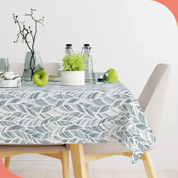Mantel textil Kenia aqua - lineahogar - Lineatable Textile - imagen producto