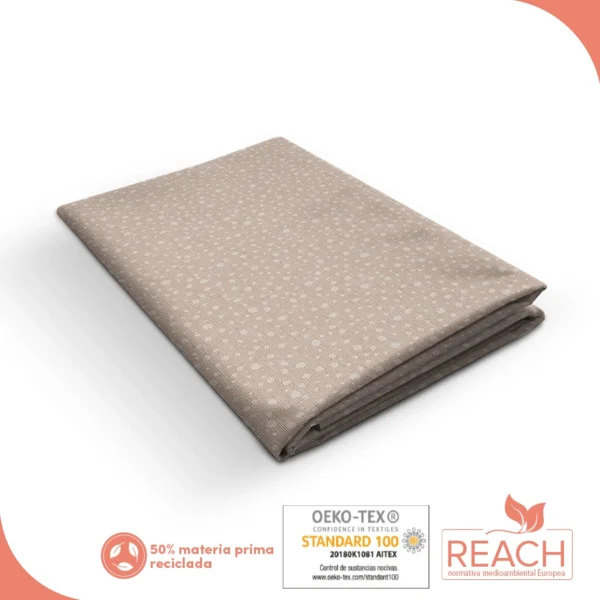 Mantel textil Lyra Beige - lineahogar - Lineatable Textile Jacquard - imagen producto