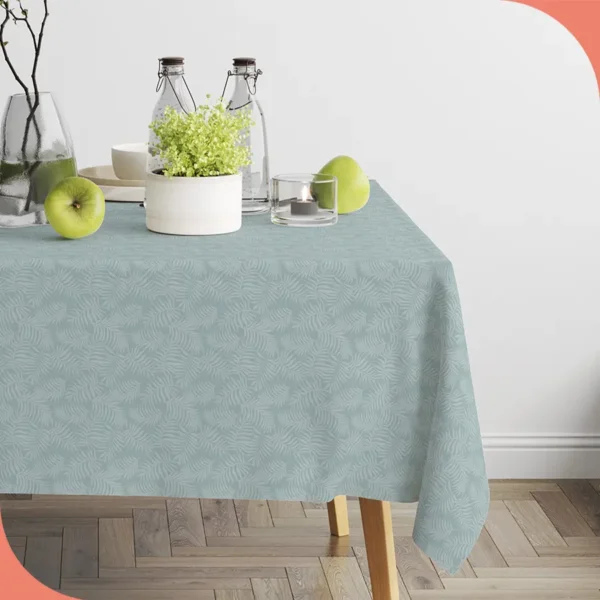 Mantel textil Midori Verde - lineahogar - Lineatable Textile Jacquard - imagen producto