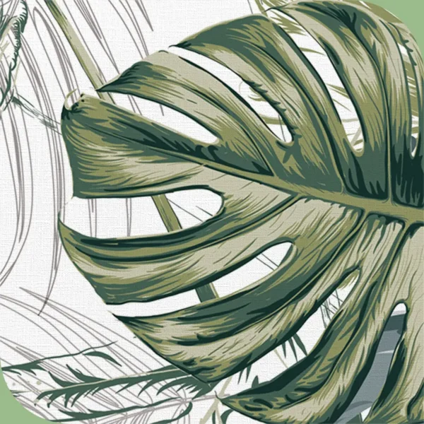 Papel pintado vinílico Monstera - lineahogar - Lineafix Adhesive Wall - imagen producto