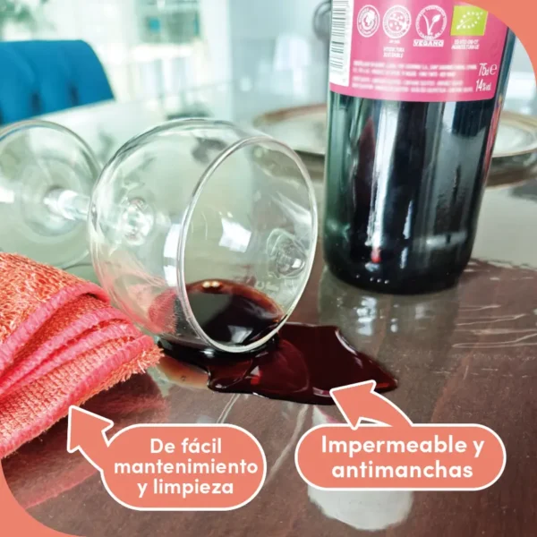 Protector superclear antibacteriano y antimicrobiano - lineahogar - Lineatable - imagen producto