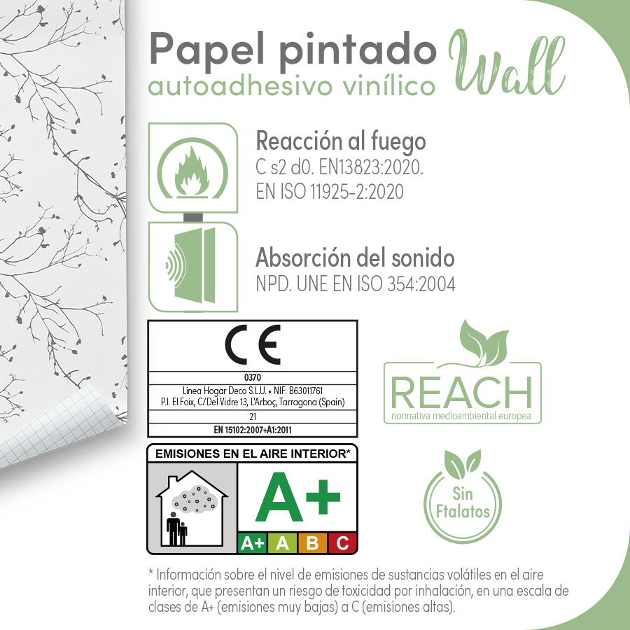 Vinilo autoadhesivo Premium GRENE - lineahogar - Lineafix Adhesive Premium - imagen producto