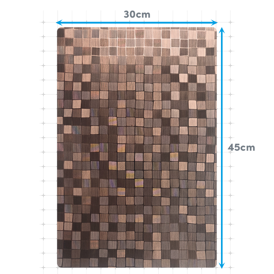 Mantel individual metalizado Lineatable - TD151 Brown