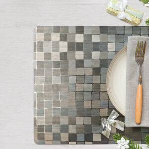 Mantel individual metalizado Lineatable - TD151 Grey